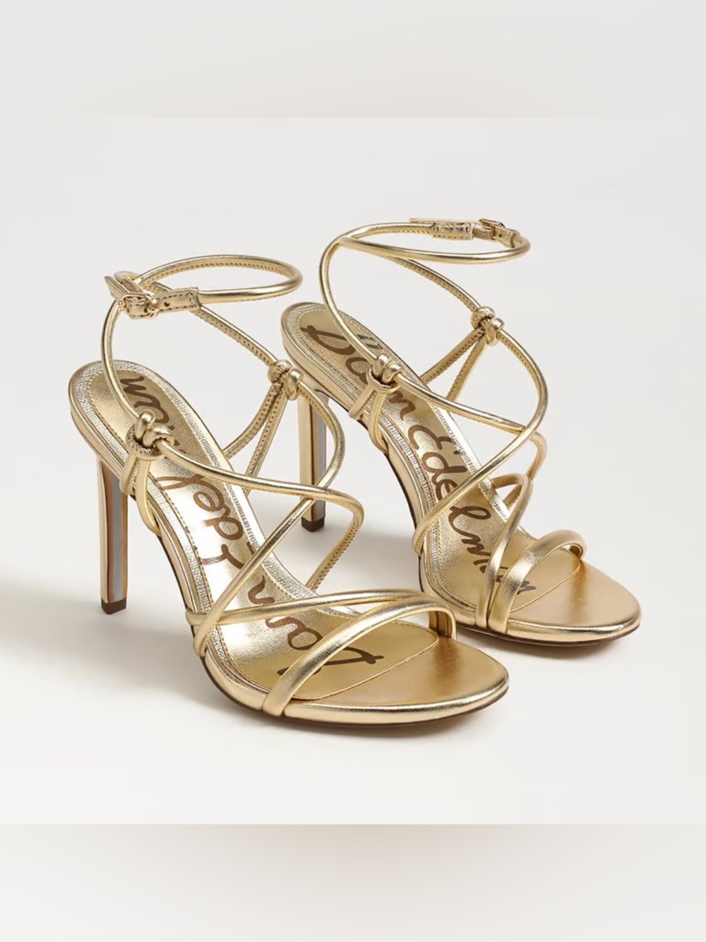 Sam Edelman Gold Isadora Heeled Sandal Size 8